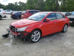 Salvage cars for sale from Copart Ocala, FL: 2014 Chevrolet Cruze LTZ