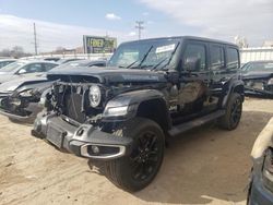 2021 Jeep Wrangler Unlimited Sahara 4XE en venta en Chicago Heights, IL