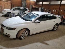 Salvage cars for sale from Copart Ebensburg, PA: 2018 Chevrolet Malibu LT
