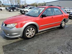 Salvage cars for sale at Spartanburg, SC auction: 2006 Subaru Impreza Outback Sport