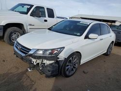 Salvage cars for sale from Copart Brighton, CO: 2015 Honda Accord Sport