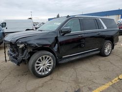 Cadillac salvage cars for sale: 2021 Cadillac Escalade ESV Premium Luxury