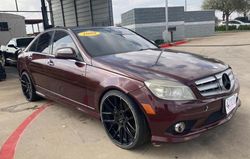 Salvage cars for sale from Copart Houston, TX: 2009 Mercedes-Benz C300