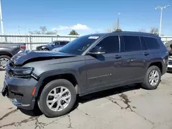 Salvage cars for sale at Littleton, CO auction: 2021 Jeep Grand Cherokee L Limited