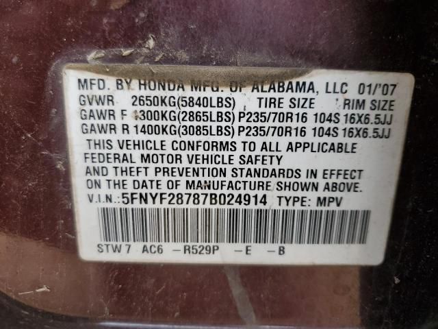 2007 Honda Pilot EXL