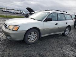 Salvage cars for sale at Eugene, OR auction: 2002 Subaru Legacy Outback AWP