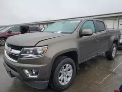 Salvage cars for sale from Copart Louisville, KY: 2015 Chevrolet Colorado LT
