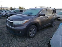 Vehiculos salvage en venta de Copart Reno, NV: 2015 Toyota Highlander XLE