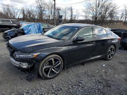Salvage cars for sale from Copart Marlboro, NY: 2018 Honda Accord Sport