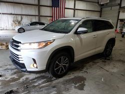 Toyota Highlander salvage cars for sale: 2017 Toyota Highlander SE