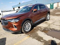 Salvage cars for sale at Woodhaven, MI auction: 2021 Buick Envision Preferred