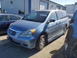 Salvage cars for sale at Vallejo, CA auction: 2010 Honda Odyssey EXL