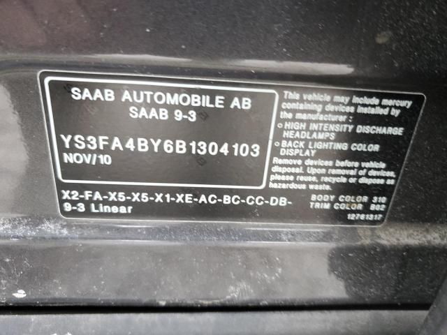 2011 Saab 9-3 2.0T