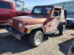 Jeep salvage cars for sale: 2002 Jeep Wrangler / TJ SE