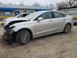 Salvage cars for sale at Wichita, KS auction: 2014 Ford Fusion Titanium HEV