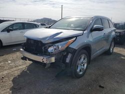 Salvage cars for sale from Copart North Las Vegas, NV: 2016 Toyota Highlander Limited