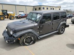 Jeep salvage cars for sale: 2018 Jeep Wrangler Unlimited Sahara