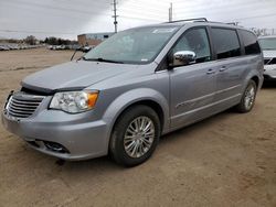 Salvage cars for sale at Colorado Springs, CO auction: 2015 Chrysler Town & Country Touring L