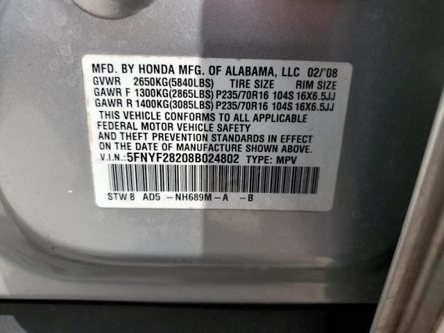 2008 Honda Pilot VP