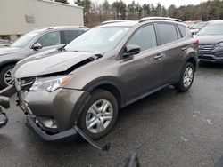 Salvage cars for sale from Copart Exeter, RI: 2015 Toyota Rav4 LE