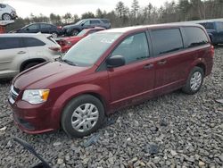 Salvage cars for sale from Copart Windham, ME: 2019 Dodge Grand Caravan SE