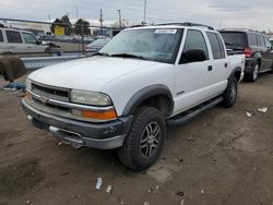 Chevrolet salvage cars for sale: 2002 Chevrolet S Truck S10