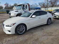 Vehiculos salvage en venta de Copart Wichita, KS: 2019 Infiniti Q50 Luxe