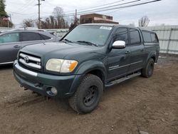 Salvage cars for sale from Copart New Britain, CT: 2005 Toyota Tundra Double Cab SR5