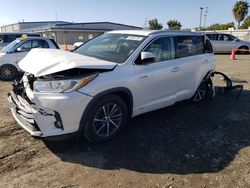 Salvage cars for sale from Copart San Diego, CA: 2018 Toyota Highlander Hybrid