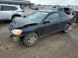 Salvage cars for sale at Harleyville, SC auction: 2001 Honda Civic LX