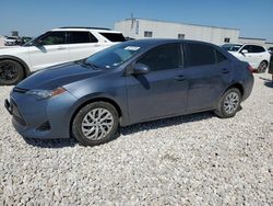 Salvage cars for sale from Copart New Braunfels, TX: 2017 Toyota Corolla L