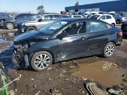 Salvage cars for sale from Copart Woodhaven, MI: 2017 Hyundai Accent SE