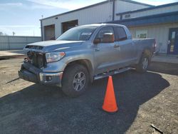 Salvage cars for sale from Copart Mcfarland, WI: 2014 Toyota Tundra Double Cab SR/SR5