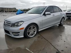 Mercedes-Benz C 250 salvage cars for sale: 2012 Mercedes-Benz C 250