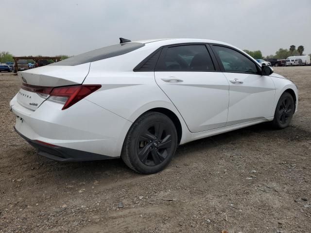 2021 Hyundai Elantra Blue