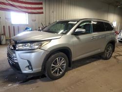 Salvage cars for sale at Franklin, WI auction: 2019 Toyota Highlander SE