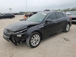 Salvage cars for sale at Houston, TX auction: 2018 KIA Optima EX