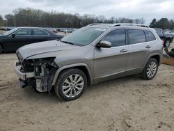 Jeep salvage cars for sale: 2016 Jeep Cherokee Overland