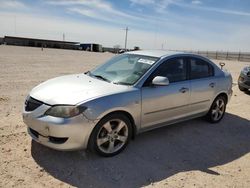 Salvage cars for sale from Copart Andrews, TX: 2006 Mazda 3 I
