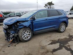 Salvage cars for sale at Woodhaven, MI auction: 2022 Ford Edge SEL