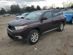 Salvage cars for sale from Copart Madisonville, TN: 2013 Toyota Highlander Base