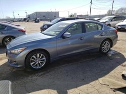 Salvage cars for sale at Chicago Heights, IL auction: 2015 Infiniti Q50 Base