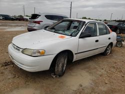 Salvage cars for sale from Copart San Antonio, TX: 2000 Toyota Corolla VE