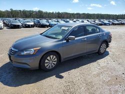 Salvage cars for sale at Harleyville, SC auction: 2012 Honda Accord LX