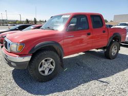 Toyota Tacoma Double cab salvage cars for sale: 2002 Toyota Tacoma Double Cab