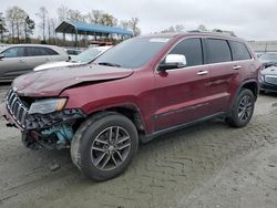 Vehiculos salvage en venta de Copart Spartanburg, SC: 2017 Jeep Grand Cherokee Limited