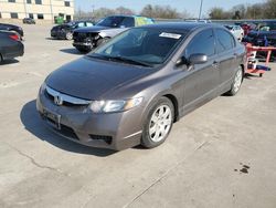 Salvage cars for sale from Copart Wilmer, TX: 2010 Honda Civic LX