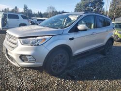 Salvage cars for sale at Graham, WA auction: 2018 Ford Escape SEL