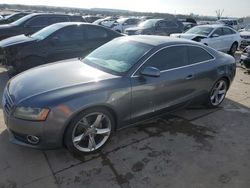 Salvage cars for sale at Grand Prairie, TX auction: 2012 Audi A5 Premium Plus