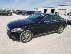 Salvage cars for sale at Kansas City, KS auction: 2015 Mercedes-Benz C 300 4matic